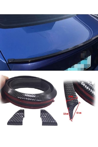 Teknotik Volvo S49 Uyumlu Bagaj üstü İthal Samurai Karbon Spoiler Bagaj Çıtası