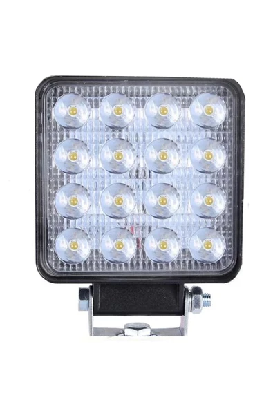 Teknotik Off Road Gündüz Farı 16 Led Kare Çalışma Lambası 48 Watt