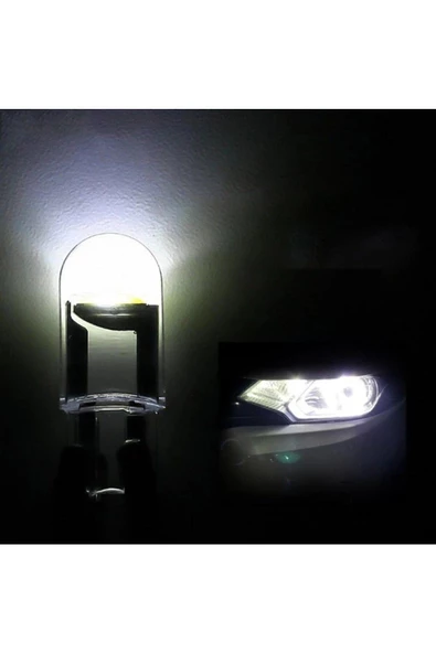Teknotik Cam T10 LED Ampül Yeni Nesil 12V 5W Beyaz Renk 2 Adet - 2