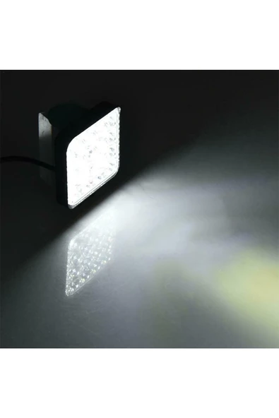 Teknotik 16 Led Kare Off Road Traktör Tir Kamyon Sis Fari Sis Lambasi Çalisma Lambasi Projektör 12-24 - 2