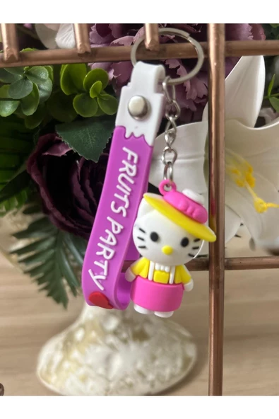 Teknotik Hello Kitty Anahtarlık Şapkalı Sarı