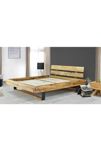 ReMa-design Ahşap Haki Karyola - Resim 5