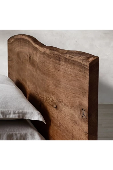 ReMa-design Ahşap Tomruk Karyola - Resim 4