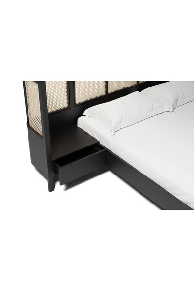 ReMa-design Ahşap MontellaBlack Karyola - Resim 4