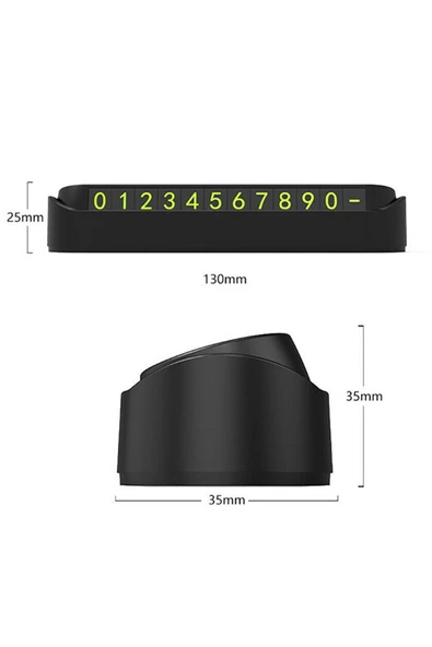 Teknotik Mc Cormick V uyumlu Parkmatik Numaratör Cam Önü Aç Kapa Telefon Numarası Tf623 - Resim 5