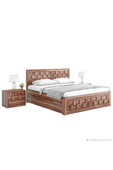 ReMa-design Ahşap Ponka Karyola - Resim 3