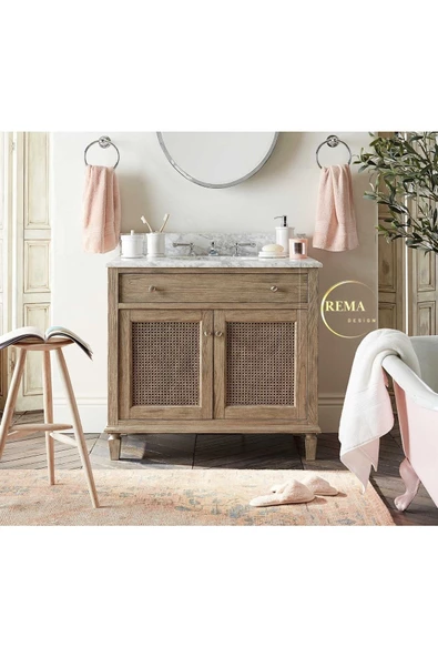ReMa-design Ahşap Taşra Banyo Dolabı - 6