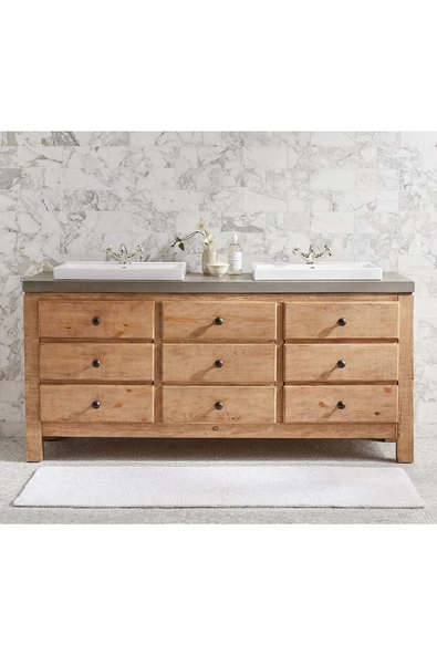 ReMa-design Ahşap Kale Banyo Dolabı - 2