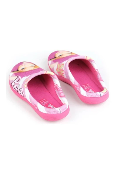 Gezer Barbie 14533 Temal Kumaş Kız Çocuk Halı Terlik 30-35 - 6
