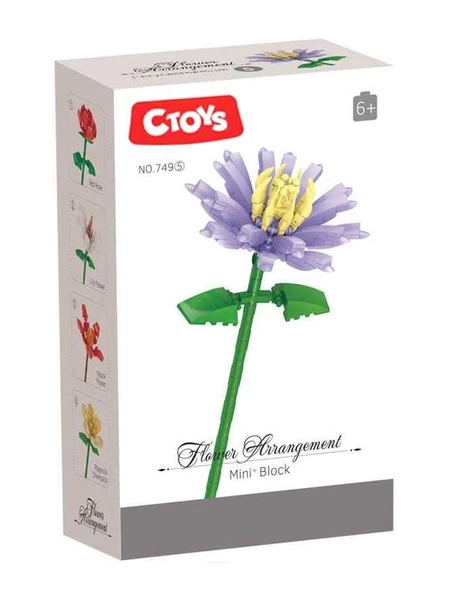Ctoys Flower Arrangement Mini Blok Chrysanthemum ürün görseli