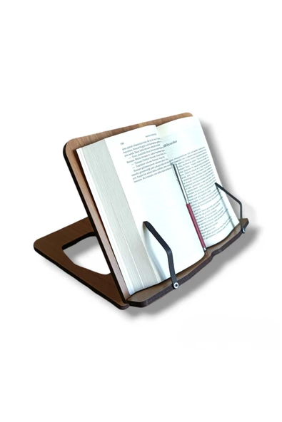 hü ma tasarım ve aksesuarHüma Ahşap Tablet Telefon Tutucu Ayarlanabilir Kitap Okuma Sehpası Standı Rahle - 2