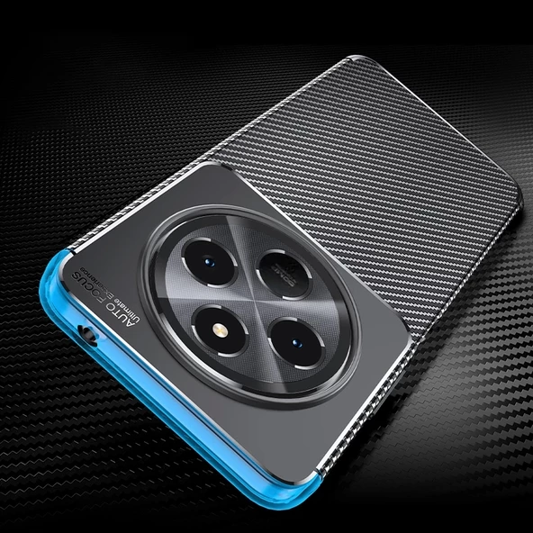 Xiaomi Redmi 14C 4G Kılıf Redclick Negro Karbon Görünüm Silikon Kapak - Resim 11