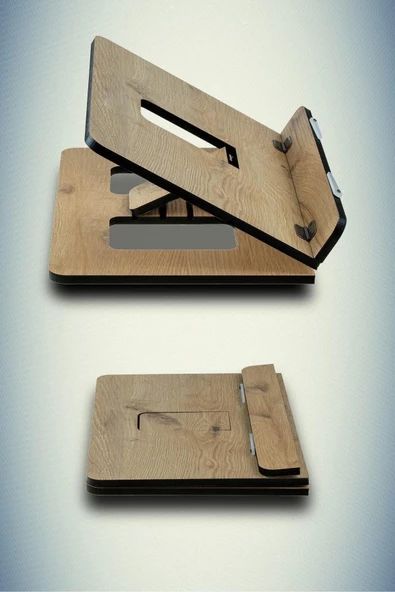 hü ma tasarım ve aksesuarAhşap Kitap Okuma Ve Tablet Standı - 2