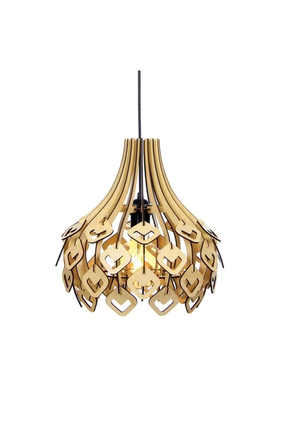 hü ma tasarım ve aksesuarViven Dörtgen Modern Tasarım Globe Küre Doğal Ahşap Mdf 3d Lazer Kesim Rustik Salon Avize