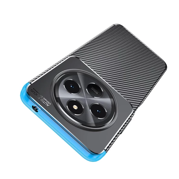 Xiaomi Redmi 14C 4G Kılıf Redclick Negro Karbon Görünüm Silikon Kapak - Resim 7