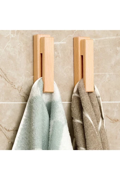 hü ma tasarım ve aksesuarDoğal Ahşap Salon Mutfak Banyo Lavabo Rafı - Havluluk Ve Bibloluk (2 ADET - 3