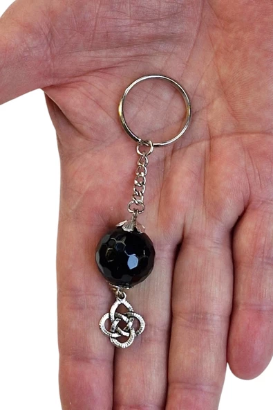 Siyah Oniks Taşı Anahtarlık 465-3 - 4