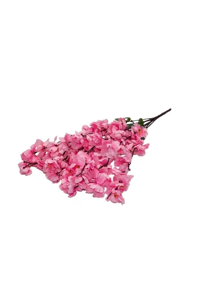 TEMALİFE DEKORATİF Yapay Çiçek Bahardalı Japon Kiraz Çiçeği 9 Dallı 40 cm AÇIK PEMBE 3 DEMET - 5