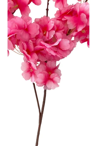 tml temalife A Kalite Çift Kat 120 Yapraklı Yapay Çiçek Bahar Dalı Japon Kiraz Çiçeği 90 Cm - 5