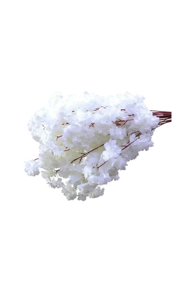tml temalife 3 DEMET A Kalite Çift Kat 120 Yapraklı Yapay Çiçek Bahar Dalı Japon Kiraz Çiçeği 90 Cm - 7
