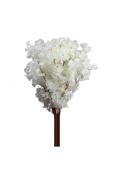 tml temalife A Kalite Çift Kat 120 Yapraklı Yapay Çiçek Bahar Dalı Japon Kiraz Çiçeği 90 Cm - 8