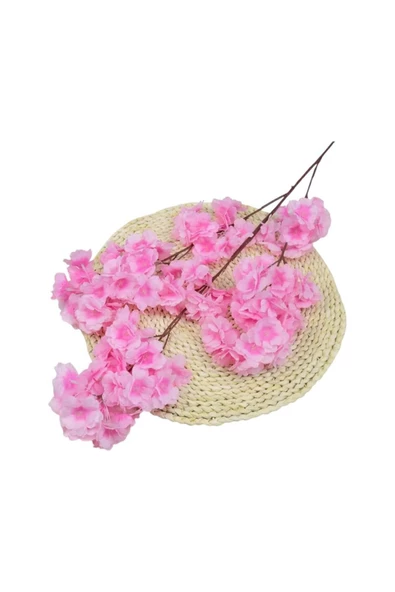 tml temalife A Kalite Çift Kat 120 Yapraklı Yapay Çiçek Bahar Dalı Japon Kiraz Çiçeği 90 Cm - 6