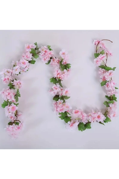 TEMALİFE Yapay Japon Bahar Dalı Sarmaşık 220 Cm Sarkan Çiçek Demet DOLANABİLEN ÇİCEKLİ SARMAŞIK - 5