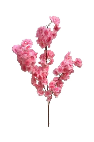 tml temalife A Kalite Çift Kat 120 Yapraklı Yapay Çiçek Bahar Dalı Japon Kiraz Çiçeği 90 Cm - 2