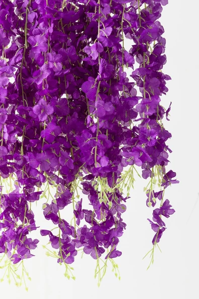 TEMALİFE 12 Adet Sarkan Akasya Çiçek 3 Dallı 100 Cm. Yapay Çiçek Akasya DEKORATİF SÜSLEME SÖZ NİŞAN - 4