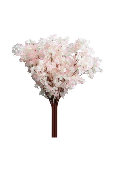 tml temalife A Kalite Çift Kat 120 Yapraklı Yapay Çiçek Bahar Dalı Japon Kiraz Çiçeği 90 Cm - 7