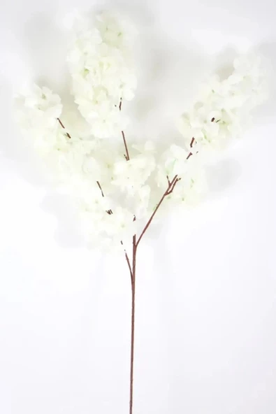 tml temalife 3 DEMET A Kalite Çift Kat 120 Yapraklı Yapay Çiçek Bahar Dalı Japon Kiraz Çiçeği 90 Cm - 5
