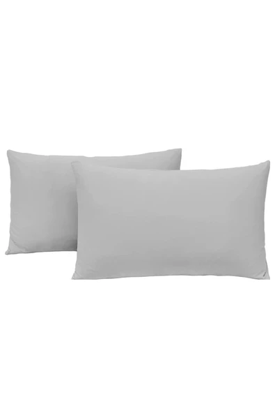 Sheri Home Tekstil Cotton Plain Gri %100 Pamuklu 2’li Yastık Kılıfı 1. Kalite 01453 Castle