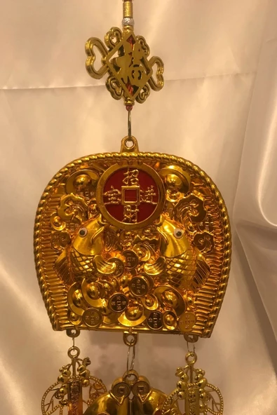 Feng Shui Ejderha Yılı Abajur Budha Buda Sokak Süsü Çin Feneri Japon Feneri Tak Koruyucu Ejderha Dragon Pagoda Çift Balı - Resim 3