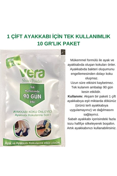 Foottab Vera Ayak Kokusu Giderici Ayakkabı Içi Koku Önleyici 10 Paket X10gr - 2