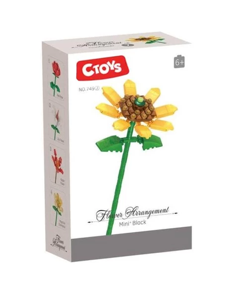 Ctoys Flower Arrangement Mini Blok Sunflower