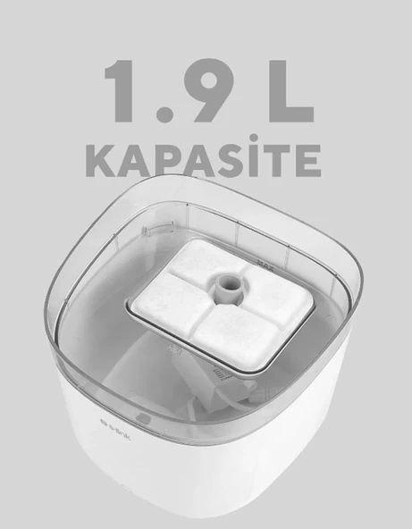 SL-22 1.9 Litre Wifii Akıllı Evcil Hayvan Su Kabı / Otomatik Kedi Köpek Su Kabı - 3