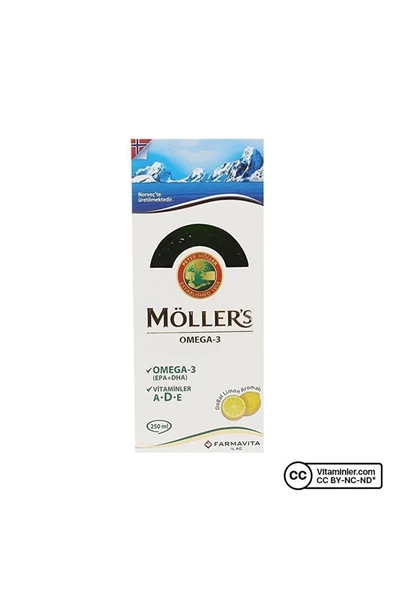 Möller's MÖLLER'S OMEGA 3 LİMONLU BALIK YAĞI ŞURUBU 250 ML