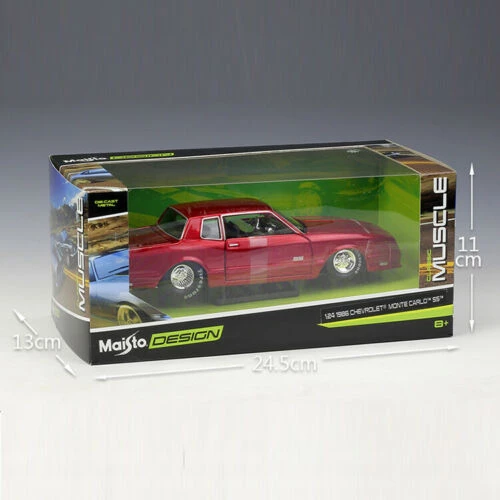 Maisto 1986 Chevrolet Monte Carlo SS 1:24 Kırmızı Model Araba - 2