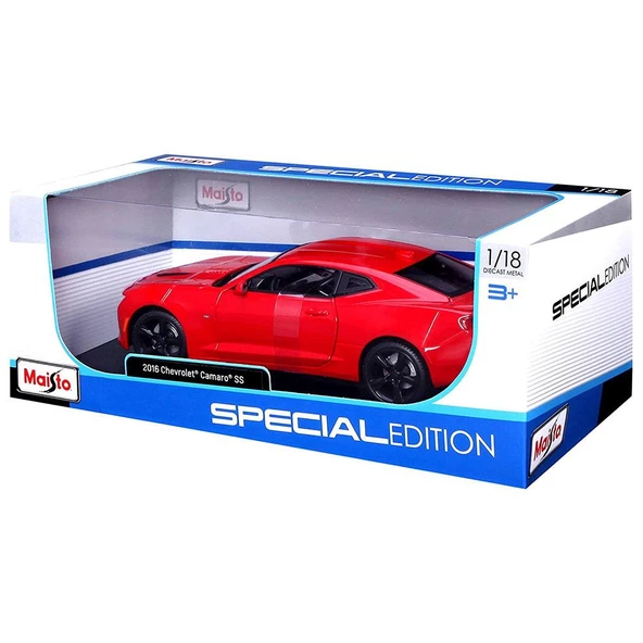 Maisto 2016 Chevrolet Camaro SS 1:18 Kırmızı Model Araba - 4