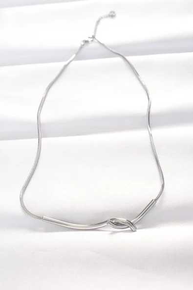 316L Çelik Silver Renk Kolye - TJ-BKO8528 - 2