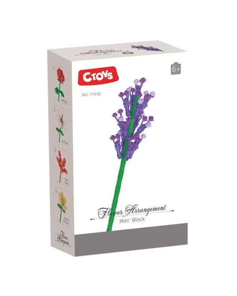 Ctoys Flower Arrangement Mini Blok Lavander