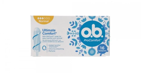 O.B. ProComfort Ultimate Süper Tampon 16lı