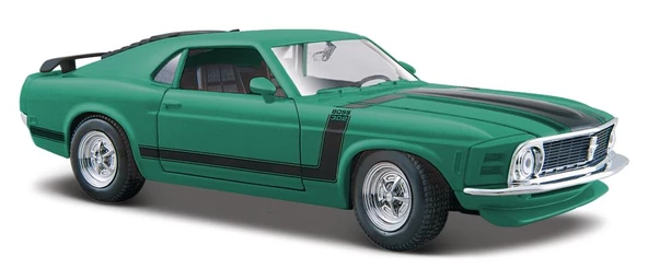 Maisto 1970 Ford Mustang Boss 302 Yeşil 1/24 Model Araba - 2