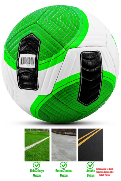 Telvesse Futbol Topu FT501 Flight Pompalı Set Dayanıklı Sert Zemin Halı Saha Futbol Topu No:5 - 5