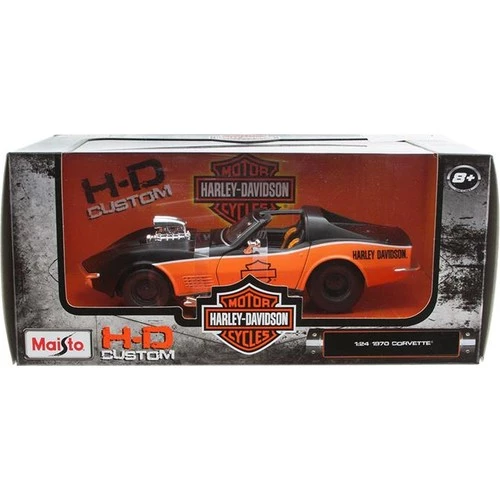 Maisto 1:24 Harley-Davidson 1970 Corvette Model Araba - 2