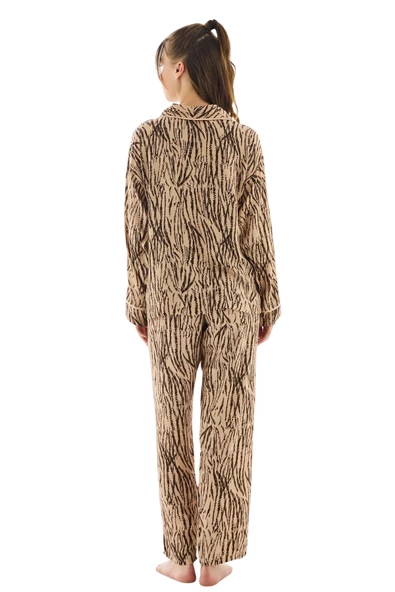 Anıl Kadın Uzun Kollu Boydan Düğmeli Pijama Takımı 11500 - Resim 3