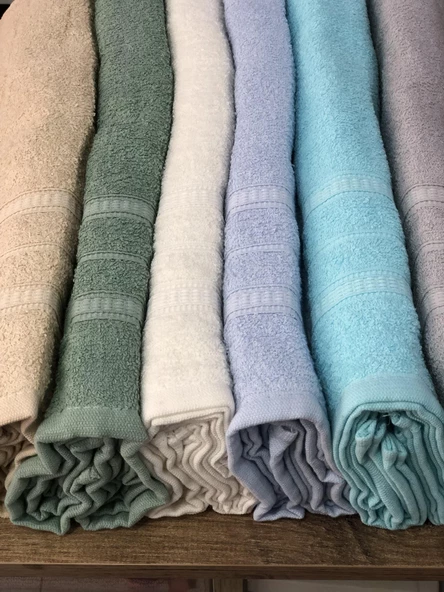 12 Li Pamuklu Kuaför Berber Hediyelik El Yüz Havlusu 50 x 90 - Resim 4