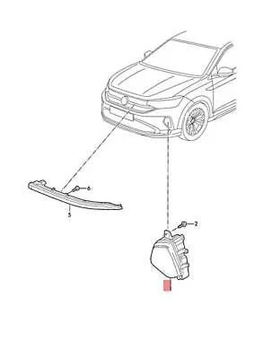 Volkswagen Taigo Sol Ön Led Sis Farı Orijinal