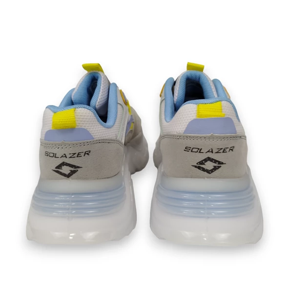 SOLAZER KADIN SPOR AYAKKABI GRİ-SARI - Resim 4