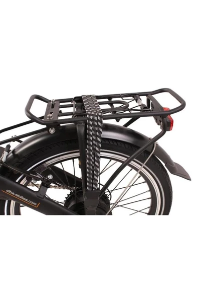 Alba Fold 2 Premium Katlanır Elektrikli Bisiklet LCD Gösterge, 9.6Ah Batarya Beyaz E-Bike - Resim 5